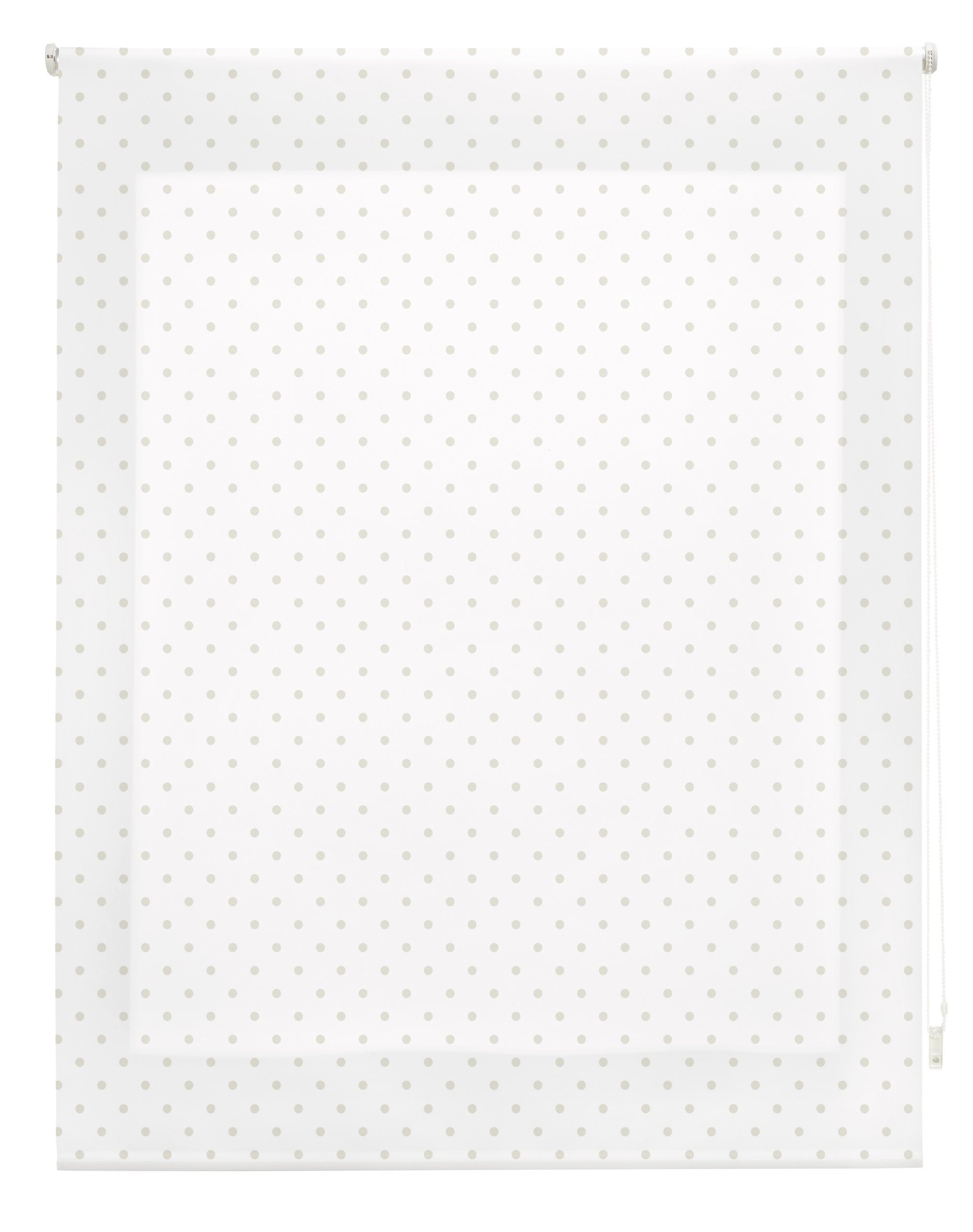 blindecor Specks Roller White, Fabric, Beige, 110 x 180 cm