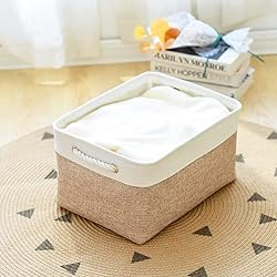 Sacyic Storage Basket Fabric Sturdy Canvas Storage