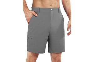 Shallowlulu Men's Golf Shorts 7"/ 10" Stretch Quick Dry Water Resistant Dress Casual Shorts with 6 Pockets Work Hiking Shorts