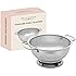 Bellemain 3 Qt Metal Colander with Handle | Pasta, Spaghetti, Berry, Fruit, Vegetable, Kitchen Food Strainer Basket | 18/8 St