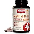 Jarrow Formulas Ultra Strength Methyl B-12, Dietary Supplement for Cellular Energy Production, 100 Tropical-Flavored Chewable Tablets, Up to a 100 Day Supply
