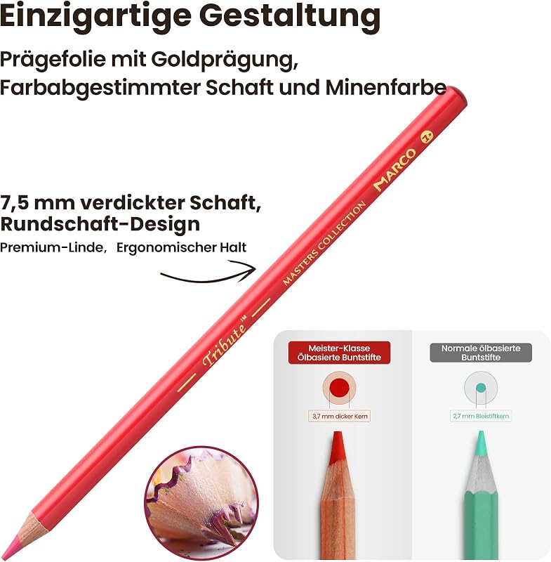 Erwachsenen-Buntstifte zum Ausmalen (Ölbasierende, 60 Farben)