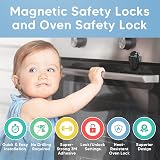 Aycorn Magnetic Safety Cupboard Locks 10x & Oven Lock 1x with Keys view 3
