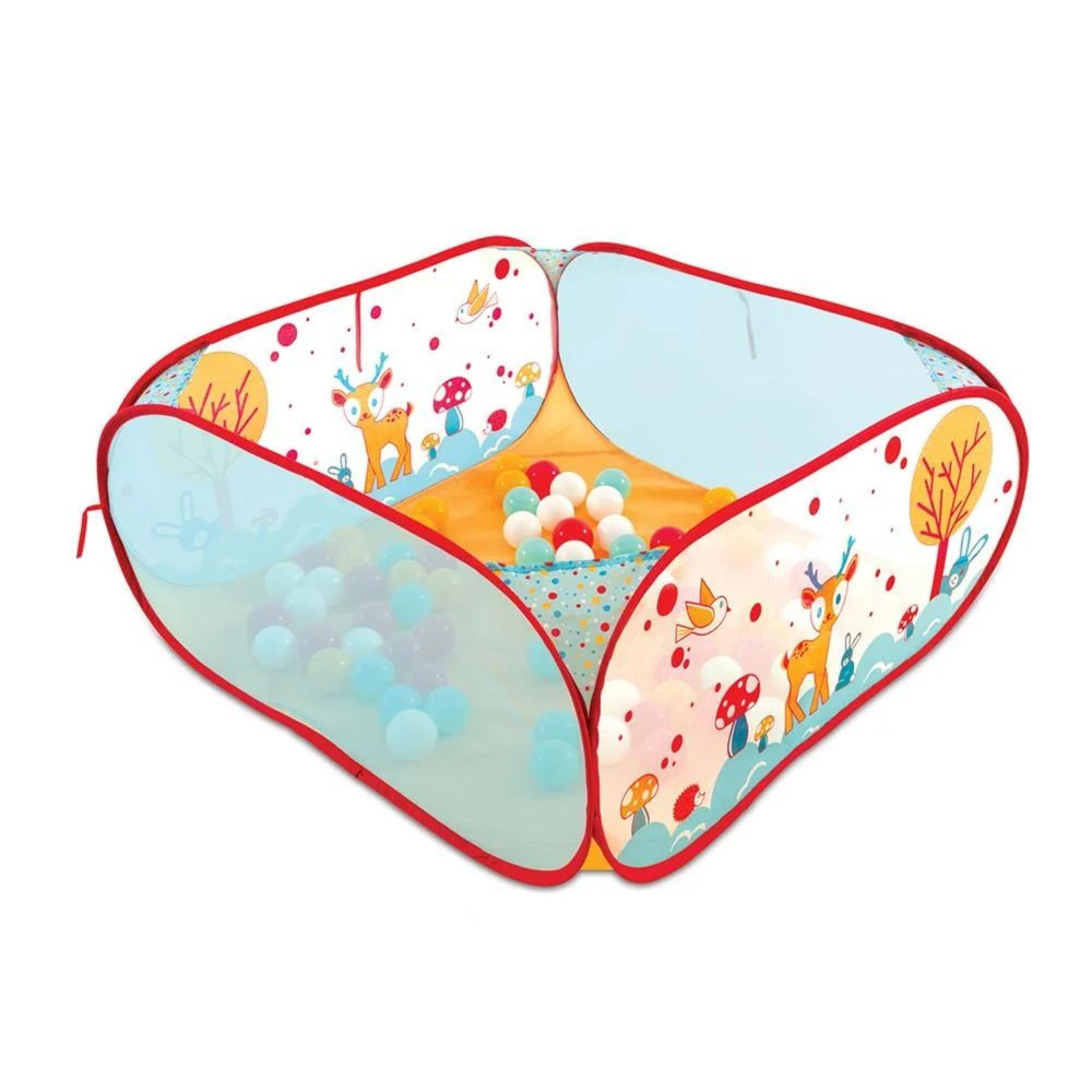 Ludi - Pop Up Ball Playground - Safe Ball Pool, Pop Up Structure - Easy to Store - from 6 Months
