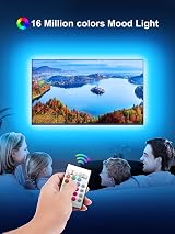 GIPOYENT TV LED Lights 13.1ft RGB Bluetooth Backlight for 40-65 Inch TV view 2