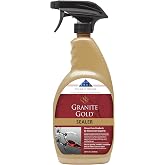 Granite Gold Granite Sealer for Natural Stone, 24 oz Spray | Water-Based Sealant Repels Stains &amp; Etching on Granite, Marble and Travertine - Food-Prep Area Safe - Made in the USA