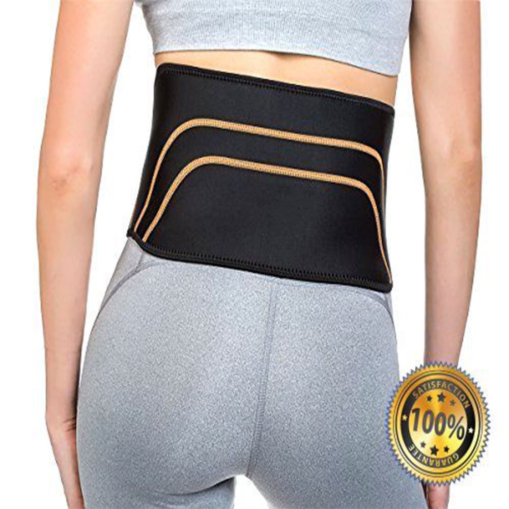 2 Pack of Copper Threaded Material PainRelief Lumbar Support Belt