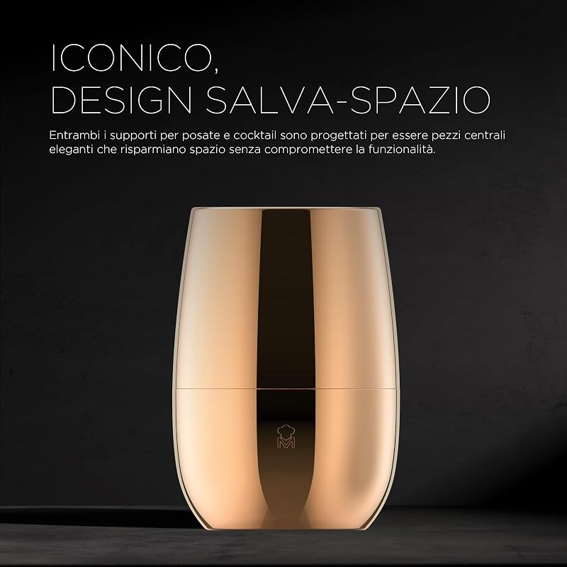 THE DROP - Set da cocktail da 6 pezzi - Acciaio inossidabile - Design elegante e salvaspazio - Ideale per la mixologia, le riunioni e i regali - Altamente resistente