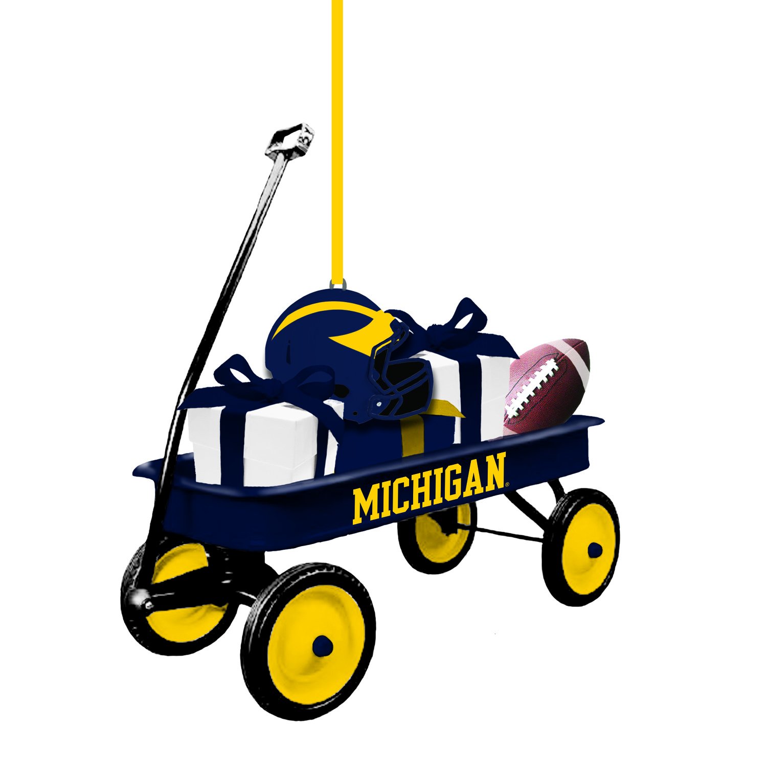 Team Sports America University of Michigan Team Wagon Ornament