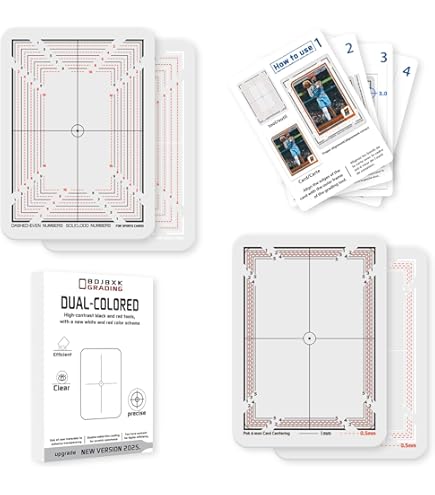 Amazon.com: BDJBXK Card Centering Grading Tool for Pokemon & Sports Cards –  Card Grading Centering Tool, Thickness Measurement Card, Professional  Grading Kit (with Instructions)​ : Arts, Crafts & Sewing