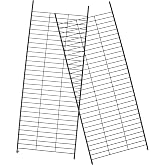 TOBBOMEY 2PCS Replacement Ladder Accessories for Indoor Cat Cages, Wire Enclosures and DIY Pet Playpen - Climbing Ladder Ramp for Cat Crate &amp; Kennels 42.5x16x2.3cm