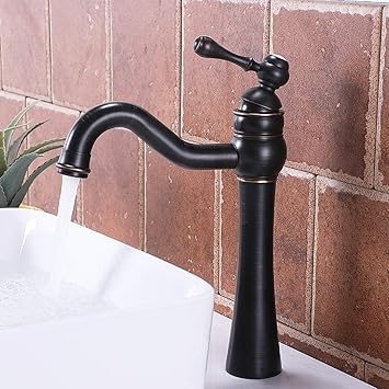Vccucine Antique 360 Swivel Solid Brass Single Handle Tall Oil