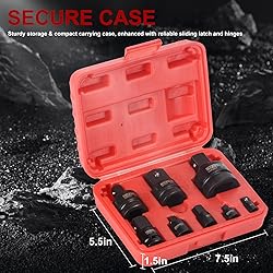 AOBEN 8 Piece Impact Socket Adapter and Reducer