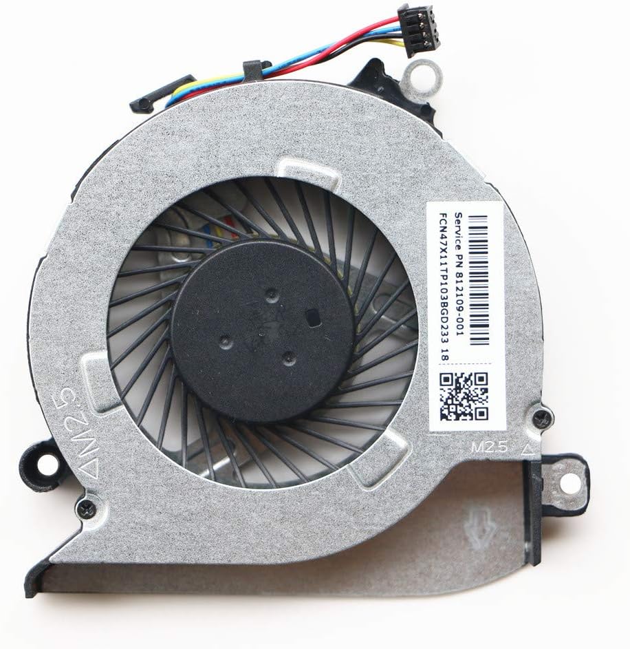 MAXROB Replacement CPU Fan for HP 15Z-a 17-G 17-G015DX TPN-Q158 812109-001 Pavilion 17-g105nk 17-g105nl 17-g105ns