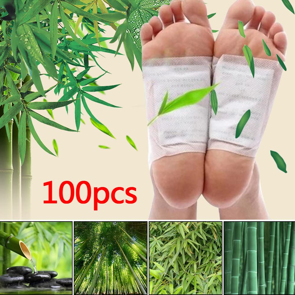 Black Forest Spa® 100 Pieces Detox Bamboo Plasters * Vital Pads Vital Bamboo Plasters Wellness * - 50 Days Cure - Elimination of Toxins