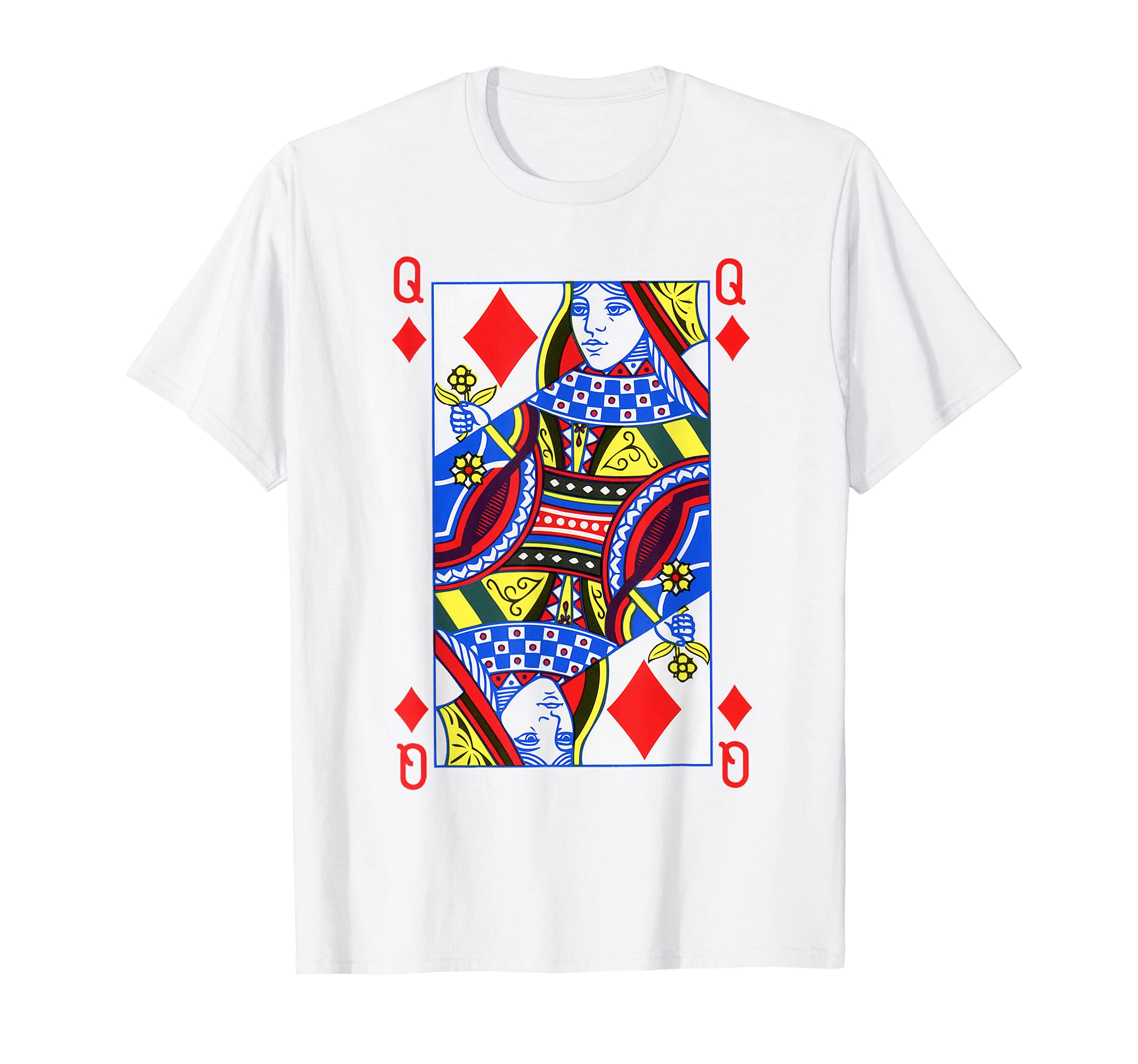 Queen of Diamonds Shirt| Funny Halloween Costume Tee| Poker T-Shirt