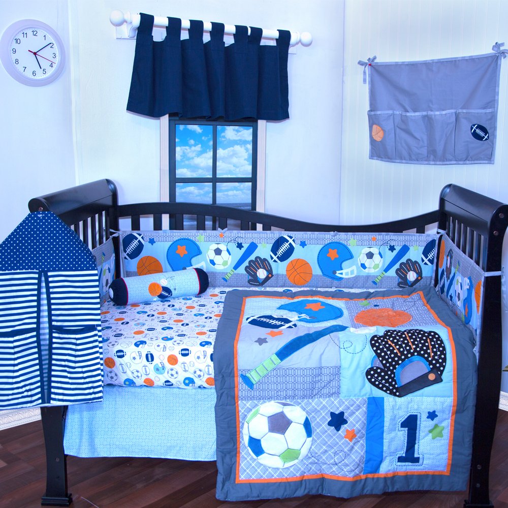 all star crib bedding