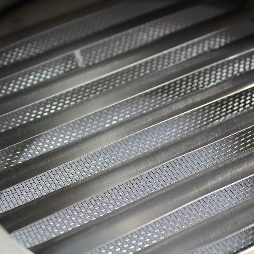 Kair Bull-Nose External Vent 125mm - 5 inch Rear Spigot Stainless Steel Grille with Louvres, Fly Screen and Drip Deflector - Image 3
