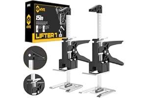 Mtnte Arm Tool Lift 2PCS Labor Saving Handle，Multi-Function Height Adjustment Lifting Device,Wall Tile Locator, Door Panel Cabinet Jack Board Lifter,Men's Tool Weight 360lb, lift range 9.8in