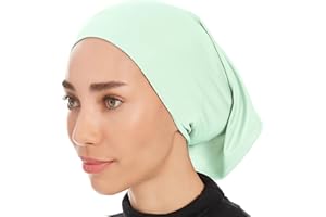 Ayisah Hijab Caps Underscarf for Women – Black Hijab Cap Underscarf Turban Dreadlocks Tube – Muslim Accessories Headscarf