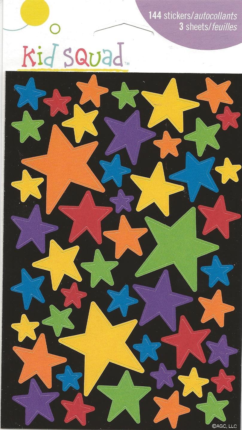 Bright Assorted Stars Scrapbook Stickers (10053710)