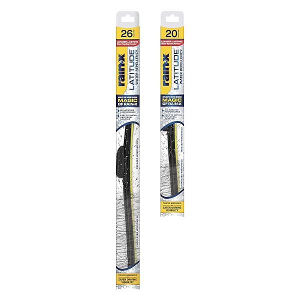 RAIN-X 810197 REPELLENCY WATER REPELLENT WIPER BLADES, 26″...