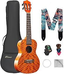 Ulumac Concert Ukulele, KOA Acacia Wood 23 inch