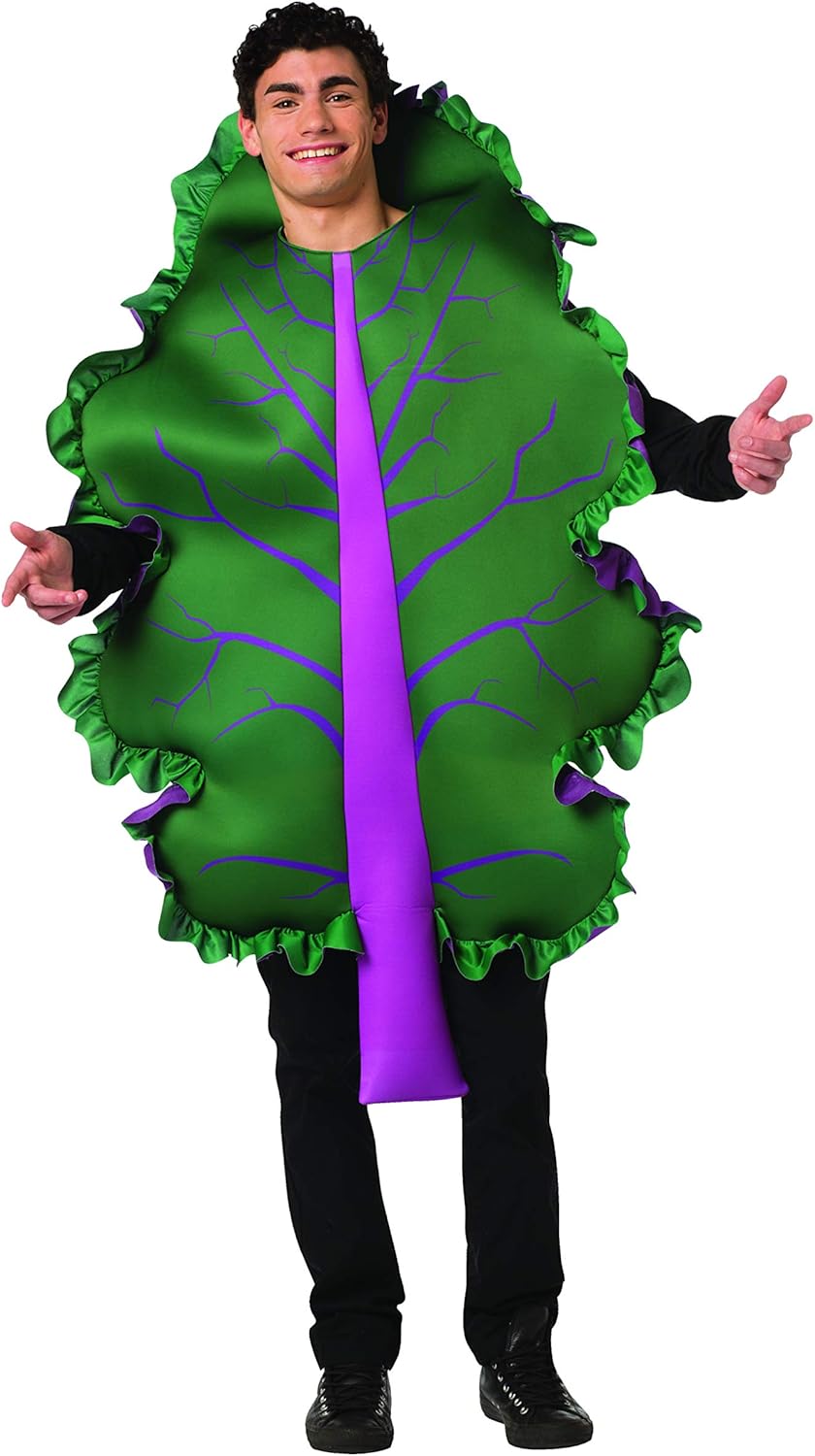 Rasta Imposta Kale Lettuce Costume Mens Womens Fruit Vegetable Funny Food Outfit Green, Purple