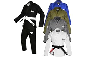 FISTRAGE FR FISTRAGE Brazilian Jiu Jitsu Gi Kimono Martial Arts Uniform Men & Women Training Competition Lightweight with Belt
