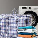 VIROSA 10 Pack Large Laundry Bags 60 x 50 cm Durable Zip With Handles view 5