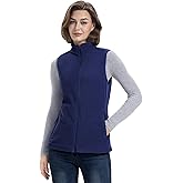33,000ft Women's Fleece Vest, Lightweight Warm Polar Soft Vests Outerwear with Zip Up Pockets, Sleeveless Jacket for Winter
