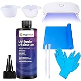 Magic Resin | 250 ml / 250g | UV Resin for Crafting | Crystal Clear, Fast Curing and Non-Yellowing | for Jewelry, Coating, Sm