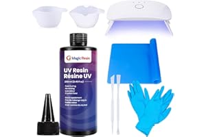 Magic Resin | 250 ml / 250g | UV Resin for Crafting | Crystal Clear, Fast Curing and Non-Yellowing | for Jewelry, Coating, Sm