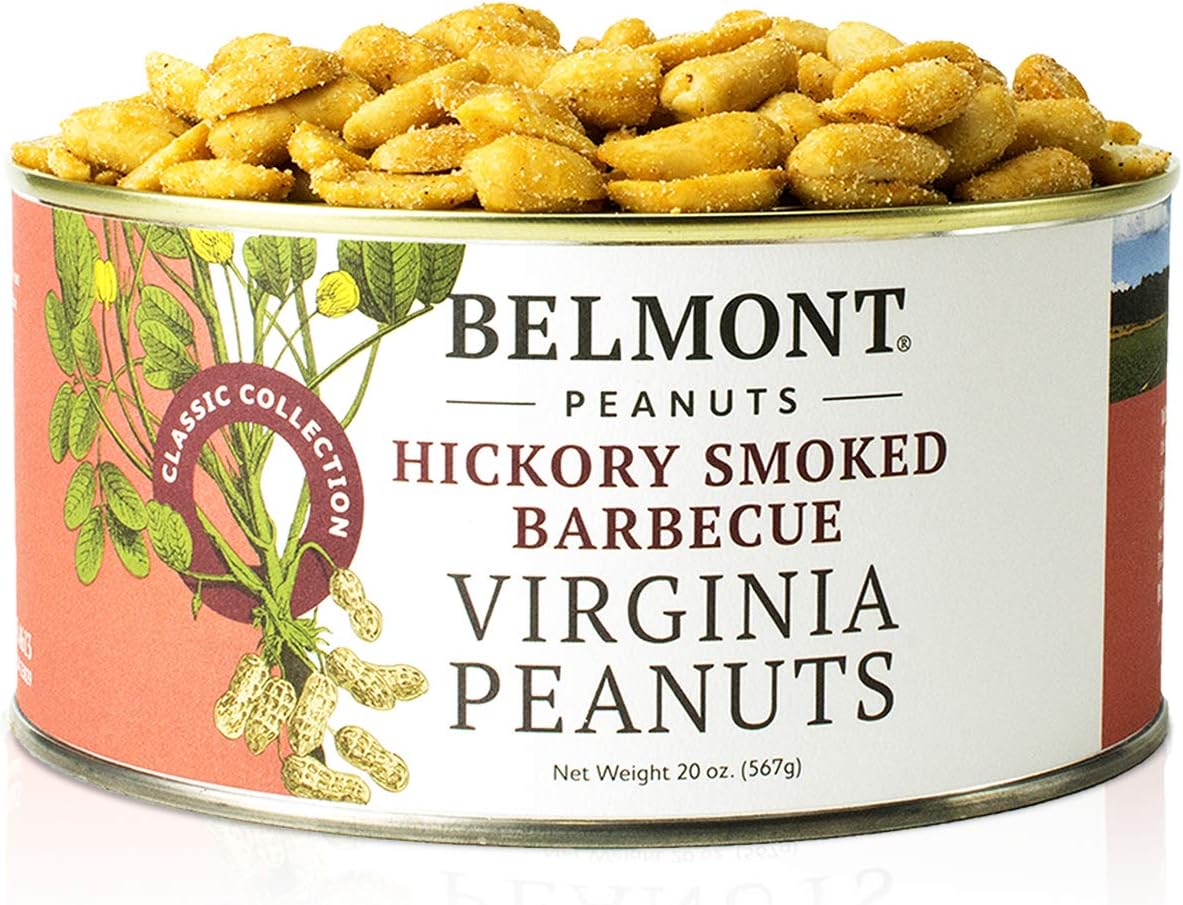 Belmont Peanuts 20 oz Hickory Smoked BBQ Classic Collection Virginia Peanuts