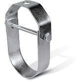 HIGHCRAFT IDT-H08 Clevis Hanger, Standard Galvanized Steel, 8 in, 10-pack
