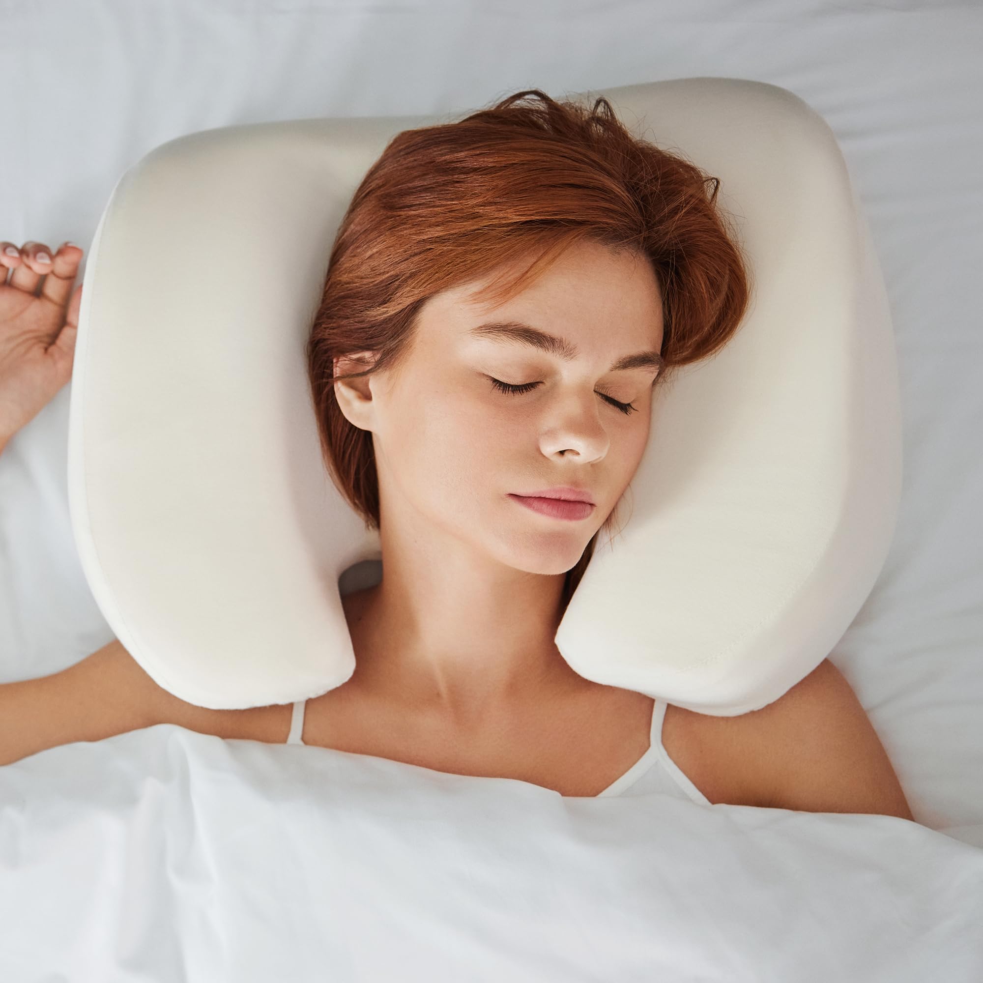 Photo 1 of NextSleep, The Best Back Sleeper Pillow, Sleep on Your Back Comfortably, Wrinkle Prevention, Patent Pending Neck Support, Satin Case Included, 100 Night Sleep Trial, CertiPUR-US