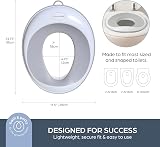 Dreambaby Non-Slip Potty Training Toilet Seat Gray 14.5in Ergonomic view 2