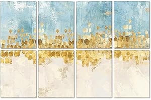 Evenreach Art Acoustic Panels, 48"X32" Self-adhesive Sound Proof Panels For walls, 8 Pack Decorative Sound Absorbing Panels for Home Office(Star)