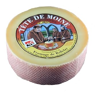 Original AOC Tete de Moine Schweizer Mönchkopf Käse Halber Laib ca. 420 g