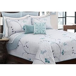 Safdie & Co. Quilt 3PC Set Double/Queen Whisper