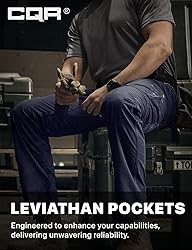 CQR Men's Military Cargo Pants, Water Resistant