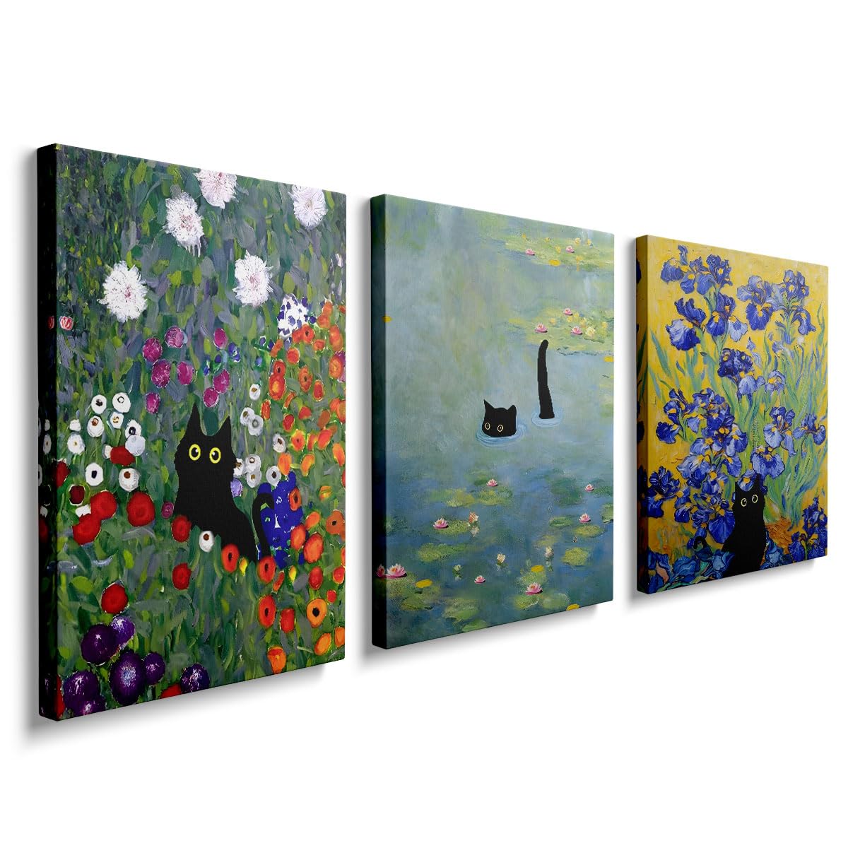 prinfantasy Canvas Wall Art 3 piece Boho Modern Pictures Wall Decor Nature Art Prints Painting for Living Room Bedroom Home Office Hallway and Stairs, YH077