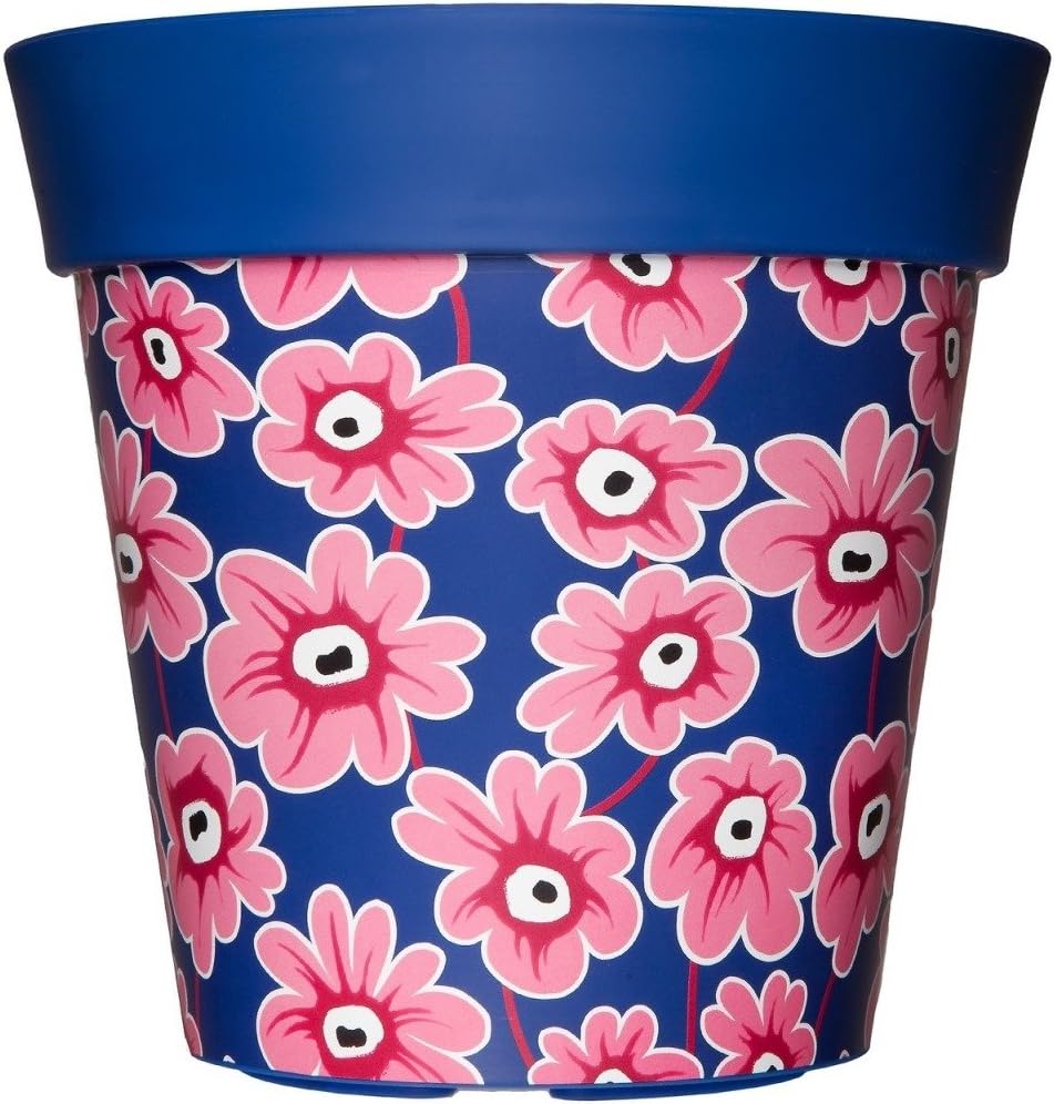 Hum Flowerpots unique plant pots, 22cm tall, plastic garden planters in