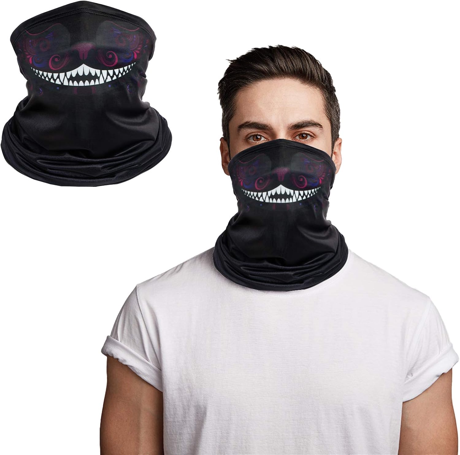Skull Face Mask Bandana, Motorcycle Face Mask for Men