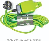 Status 5m Extension Lead 13A IP54 Green Weatherproof Plug view 7