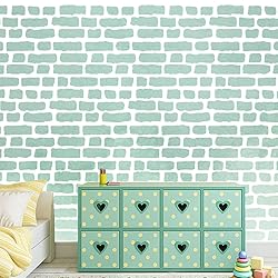GSS Designs Brick Stencil Template - Reusable Wall