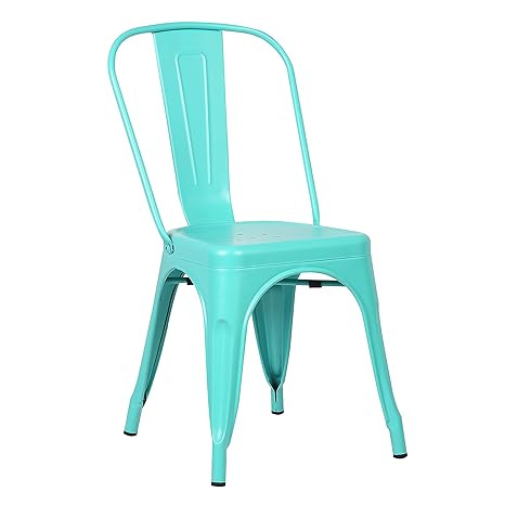 Poly And Bark Trattoria Side Chair In Aqua