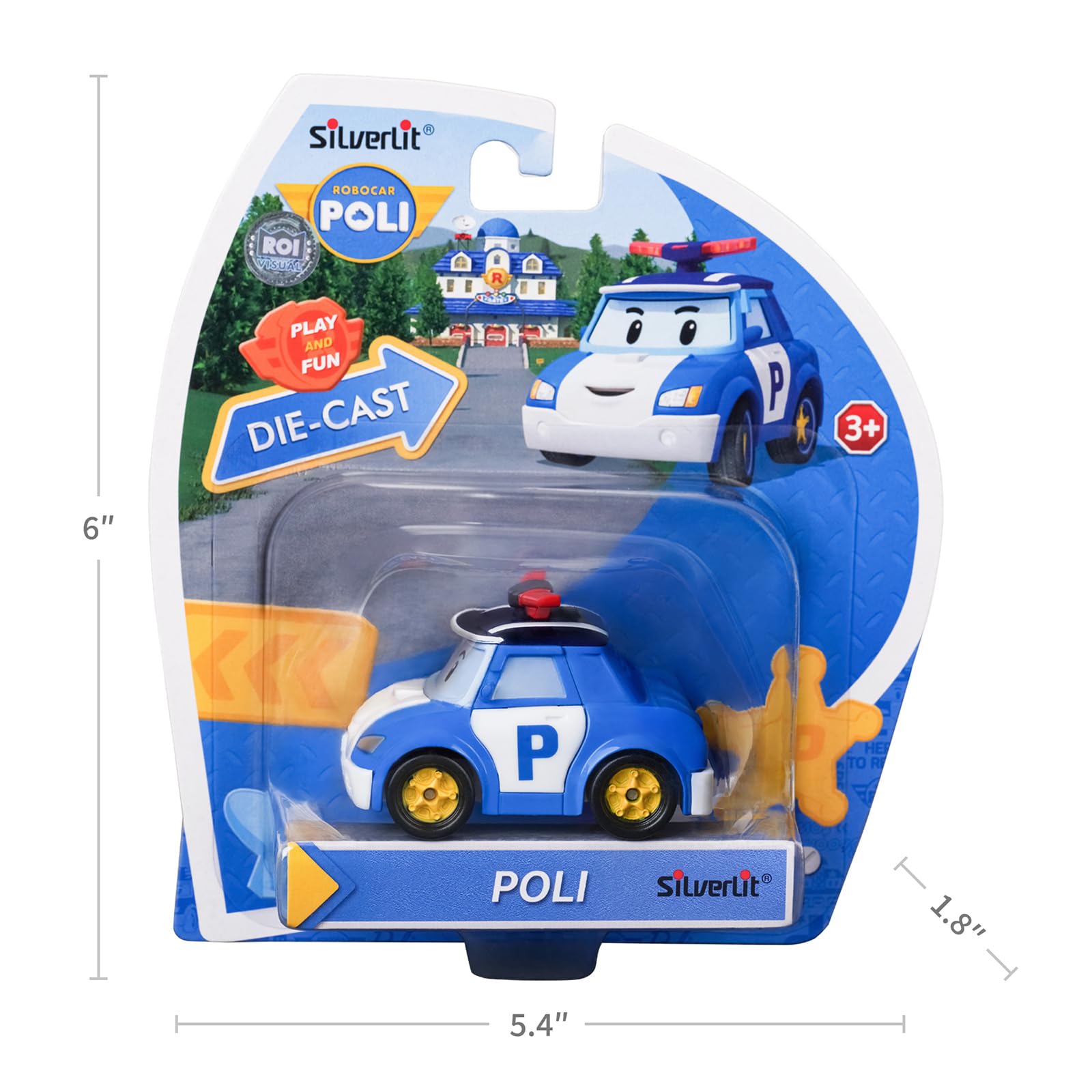 Robocar Poli DIE-CAST Poli Police Car – Metal Vehicle Toy for Toddlers | Birthday & Party Gift for Boys & Girls Ages 1–5