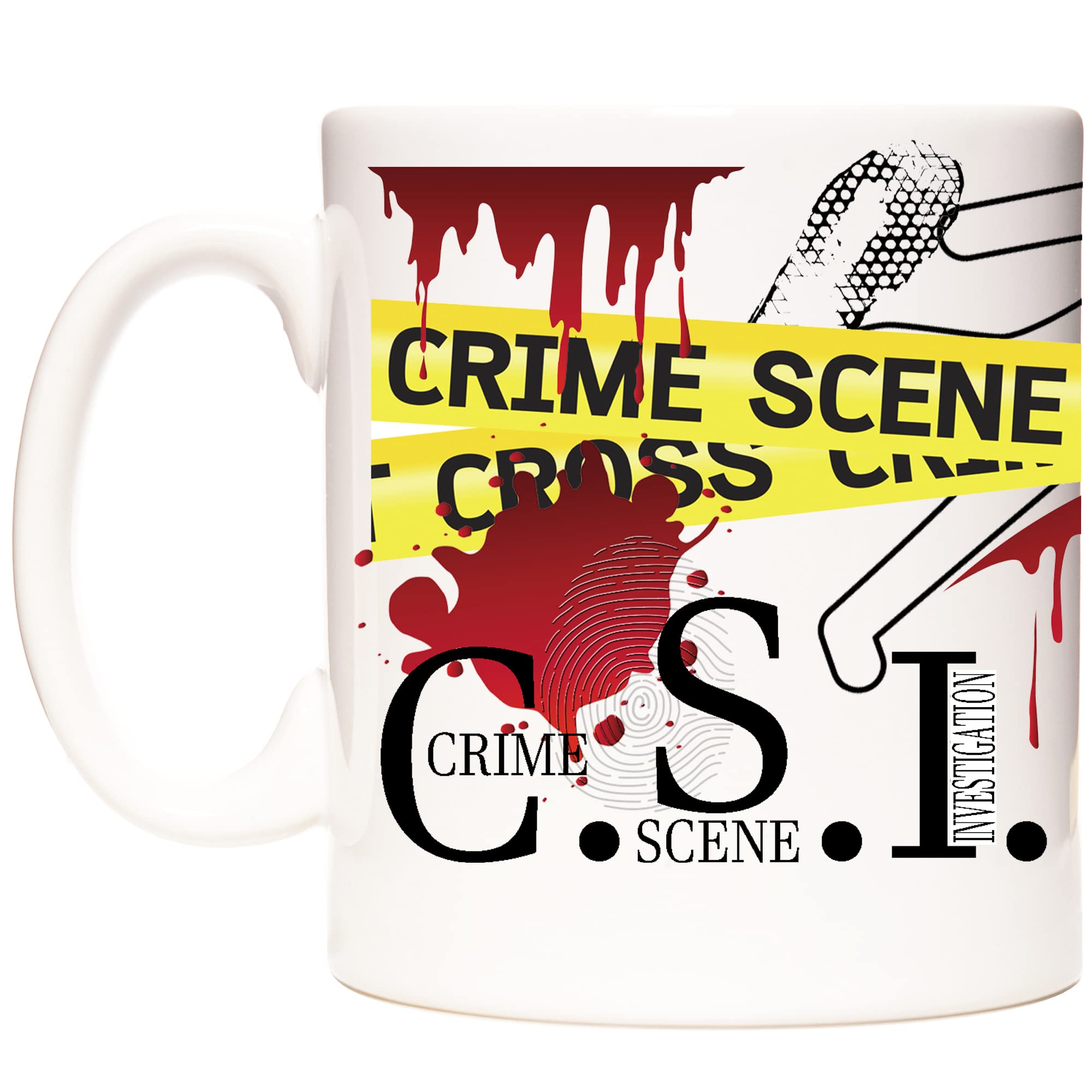 CSI Gift Mug. Crime Scene Investigation Mug.Coffee Mug for Crime Scene Analysts. Criminologist Gift Coffee Mug