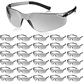 Queekay 30 Pairs Safety Glasses for Men Women Eyewear Protective Goggle Bulk Safety Glasses for Worker Laboratory Gardening